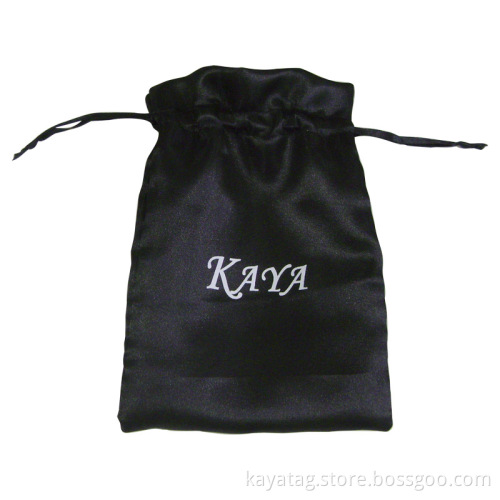 Black Satin Pouch